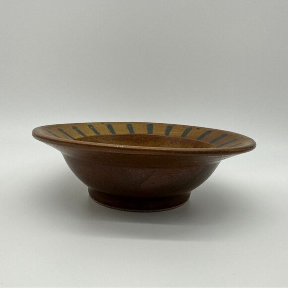 Art Pottery Bowl Handmade Lizard Sun Desert Sun Southwestern Serving Decorative - Picture 2 of 9